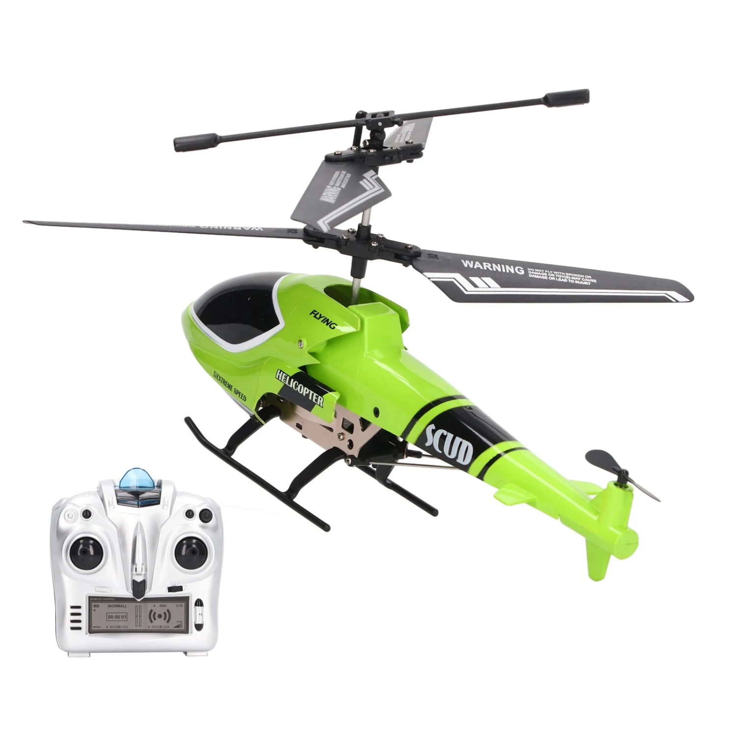 Remote Control Helicopter 2.4G Fixed Height Green Plastic Mini RC Helicopter for Above 14 Years Old