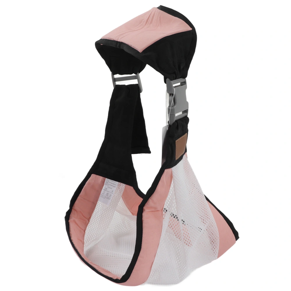 Baby Sling Carrier Multifunctional Foldable Ergonomic Breastfeeding Wrap for Baby Infant Pink