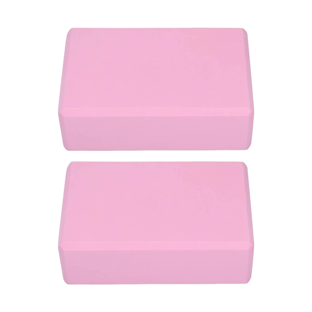 2PCS Pink Yoga Block for Yoga Pilates Meditation Nonslip Appearance Provides Stability Nonslip EVA Yoga Blocks