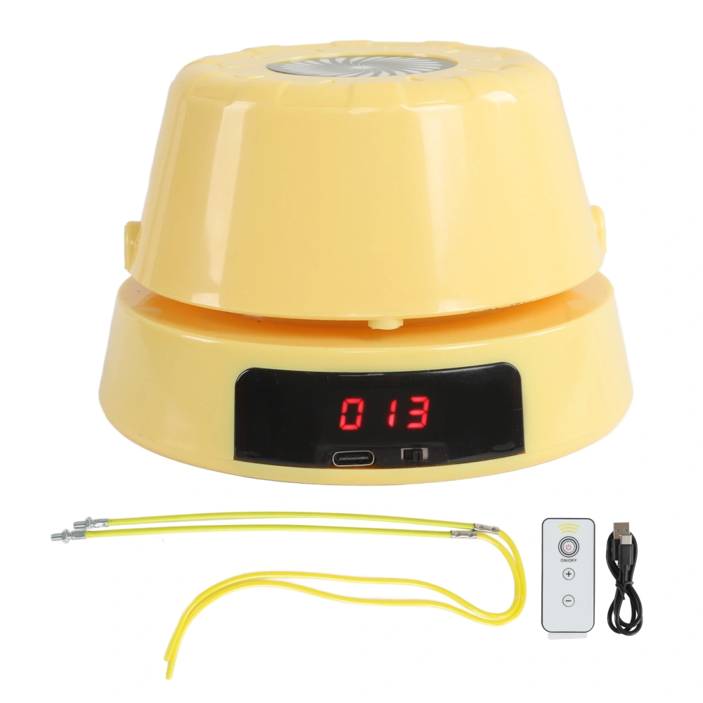 Smart Jump Machine Safety Automatic Intelligent Count Electric Skipping Machine for Children Yellow