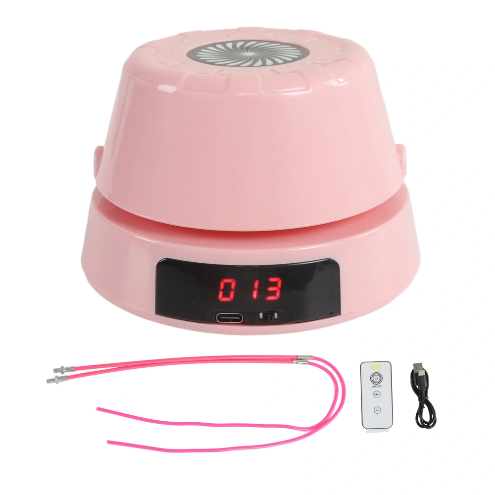 Smart Jump Machine Safety Automatic Intelligent Count Electric Skipping Machine for Children Pink