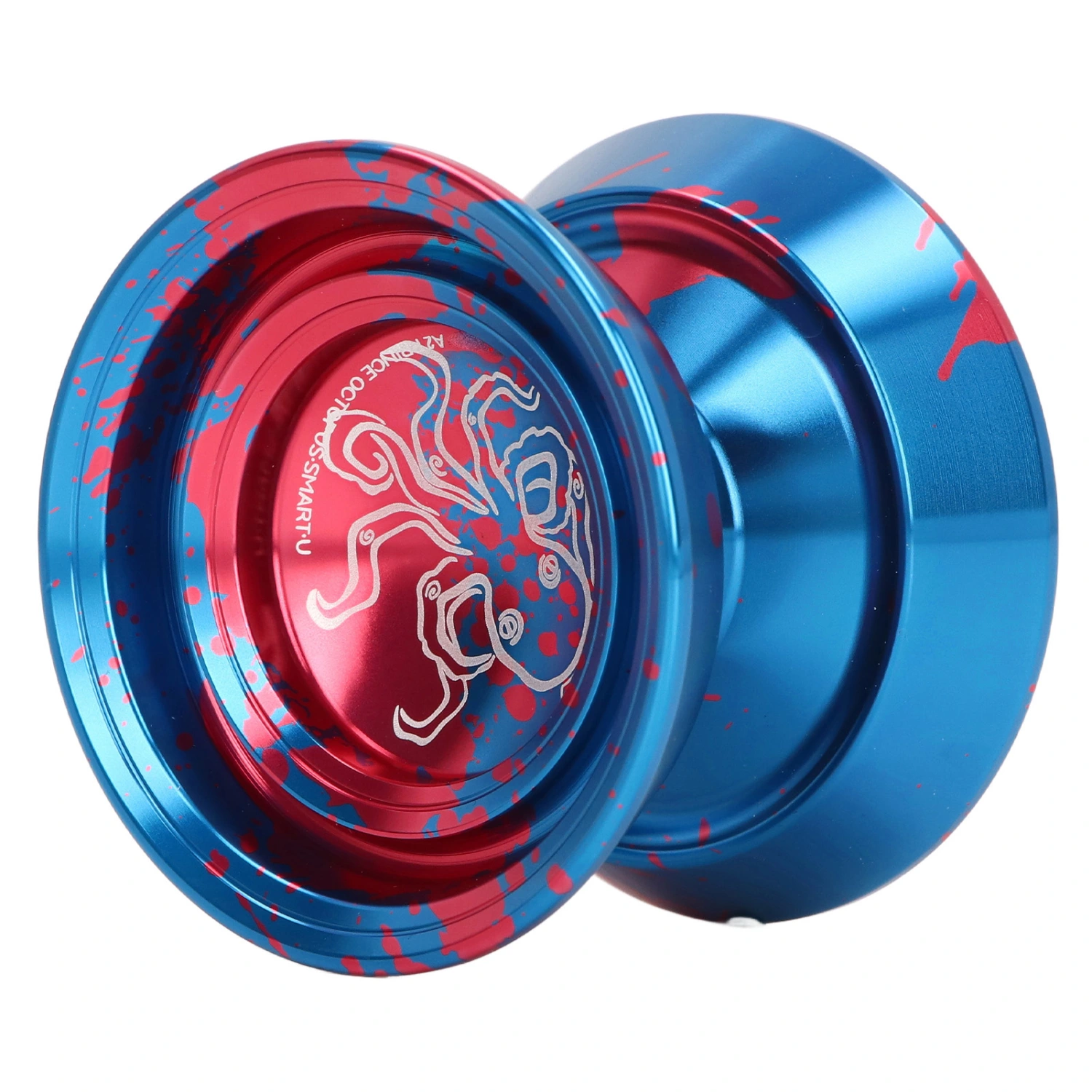YoYo Ball Unresponsive Aluminum Alloy Advanced Fade Free Exquisite for Competition with Glove 3pcs Strings Blue