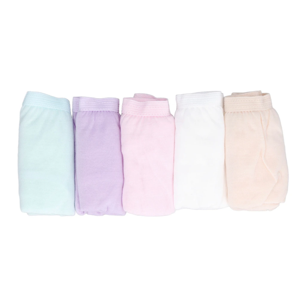 Women Disposable Underwear Soft Stretchy Breathable Pure Cotton Panties for Pregnant Women Travel Colorful Pure Cotton 5pcs Set M