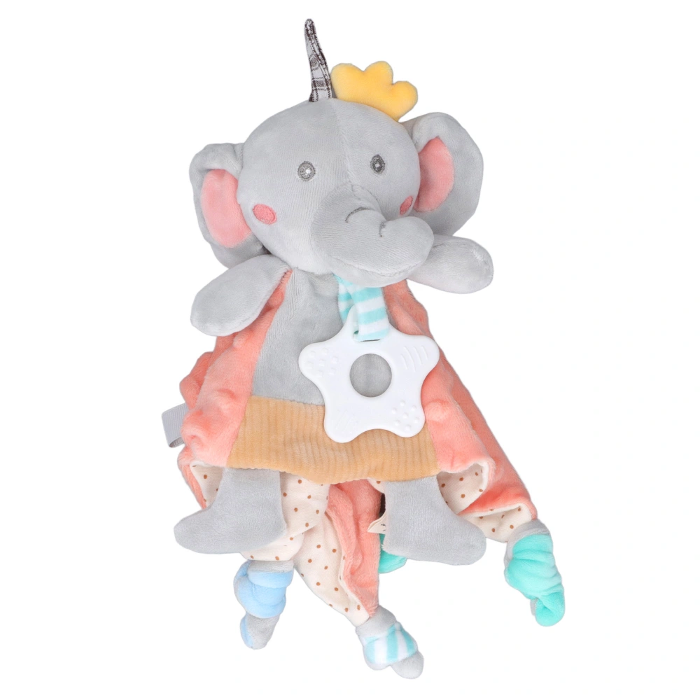 Baby Security Blanket Odorless Baby Snuggle Teething Blanket Soft Baby Elephant Blanket Soothing Tactile Toys