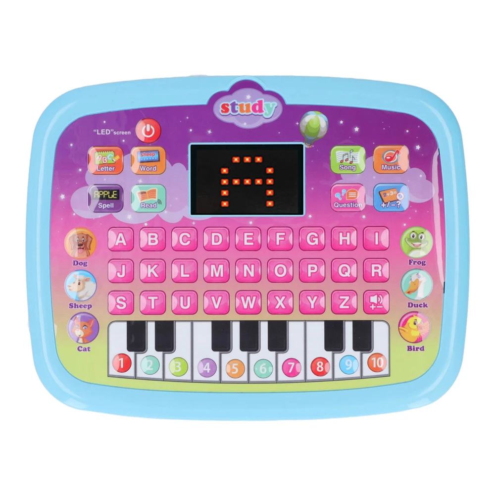 Kids Talking Tablet Early Education Toddler Learning Pad Smarty Learning Pad 8 Modes English Learning Pad Blue