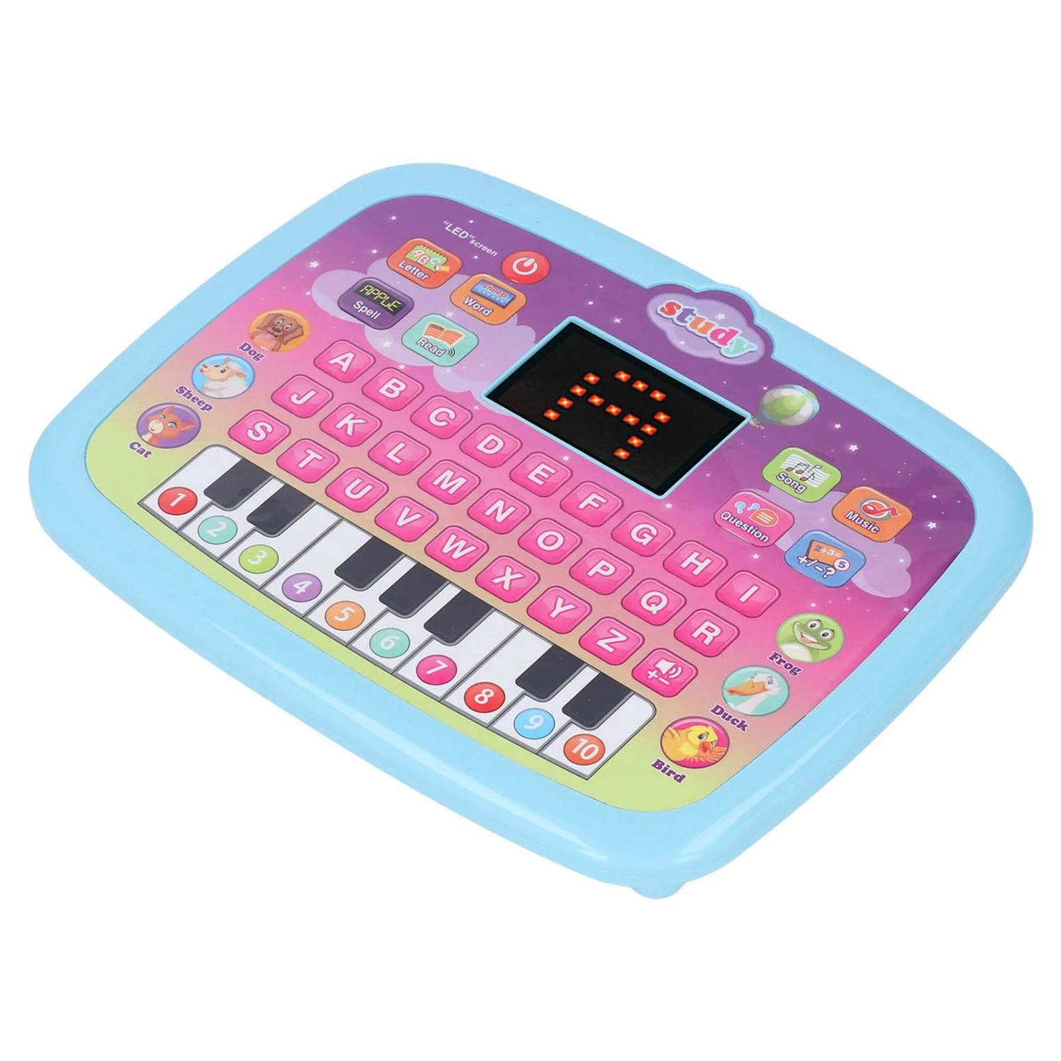 Kids Talking Tablet Early Education Toddler Learning Pad Smarty Learning Pad 8 Modes English Learning Pad Blue