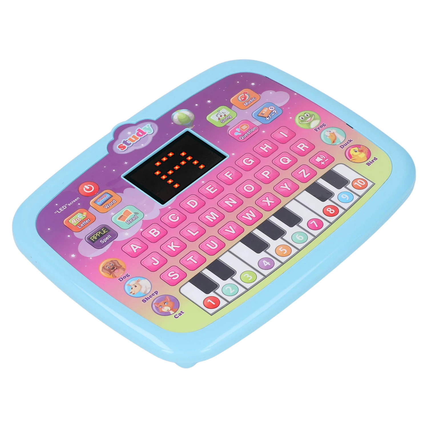 Kids Talking Tablet Early Education Toddler Learning Pad Smarty Learning Pad 8 Modes English Learning Pad Blue