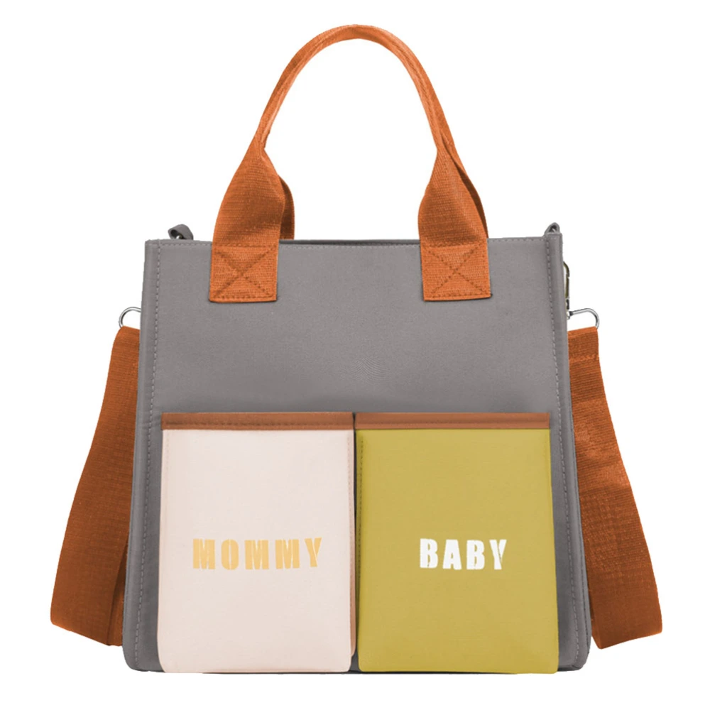 Portable Mommy Bag Large Capacity Baby Nappy Changing Tote Bag Multi Function Baby Changing Bag Satchel Messenger Bag Travel Diaper Bag