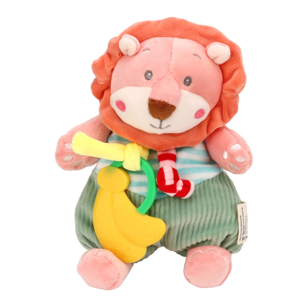 Baby Lion Teether Cute Lion Rich Tactile Feeling Spandex Super Soft Lion Teether Toy Lion Doll Toy for Newborn for Home