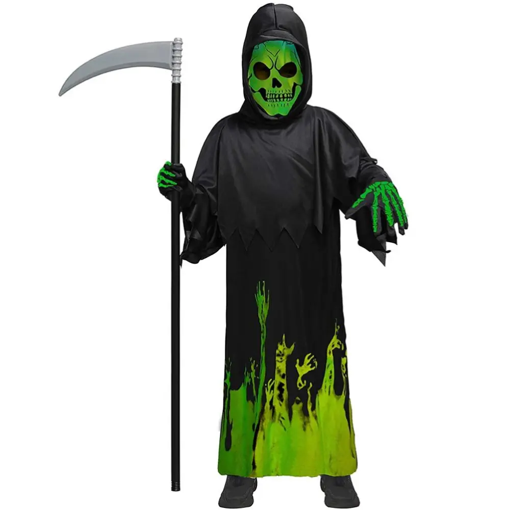 Halloween Glowing Comics Character Costume Light Up Scary Halloween Party Cosplay Costume for Kids