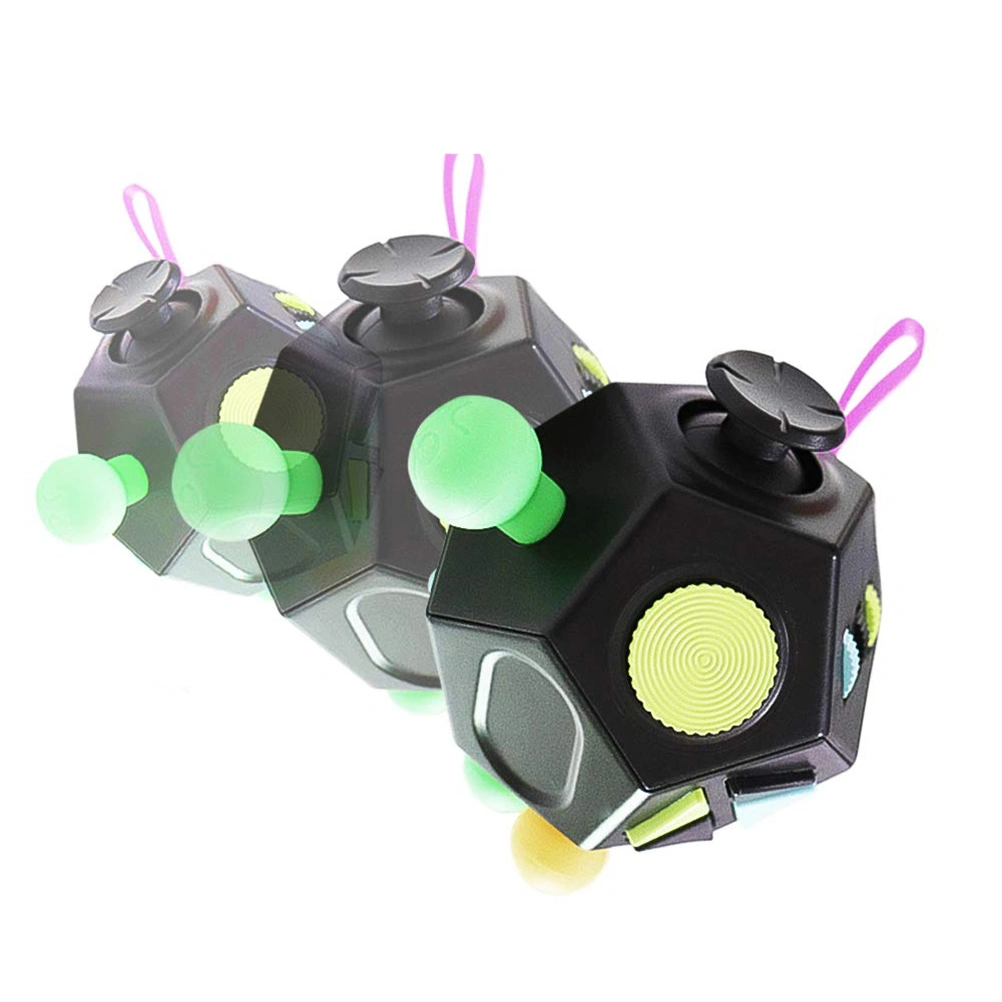 12 Sided Toy Stress and Anxiety Relief Depression Anti Cube for Children and Adults