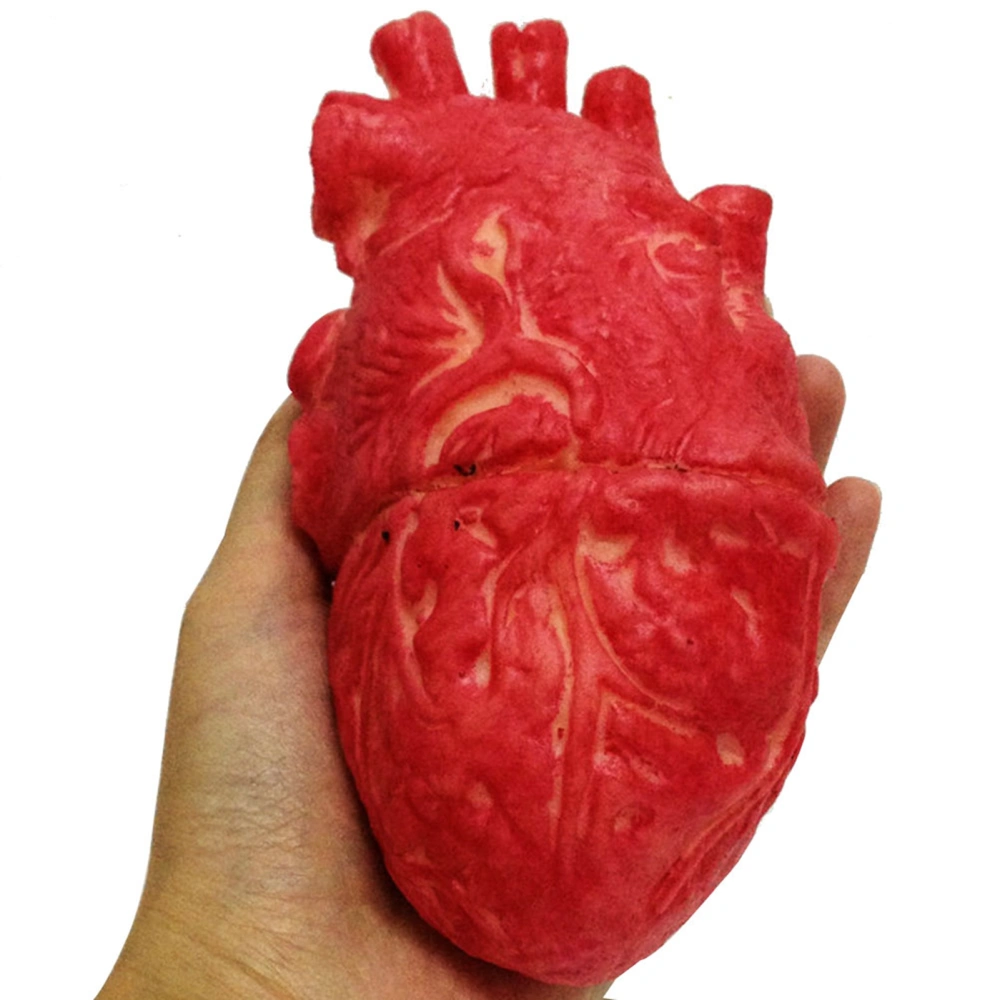 Fake Human Heart Latex Life Size Heart Bloody Horror Props for Halloween