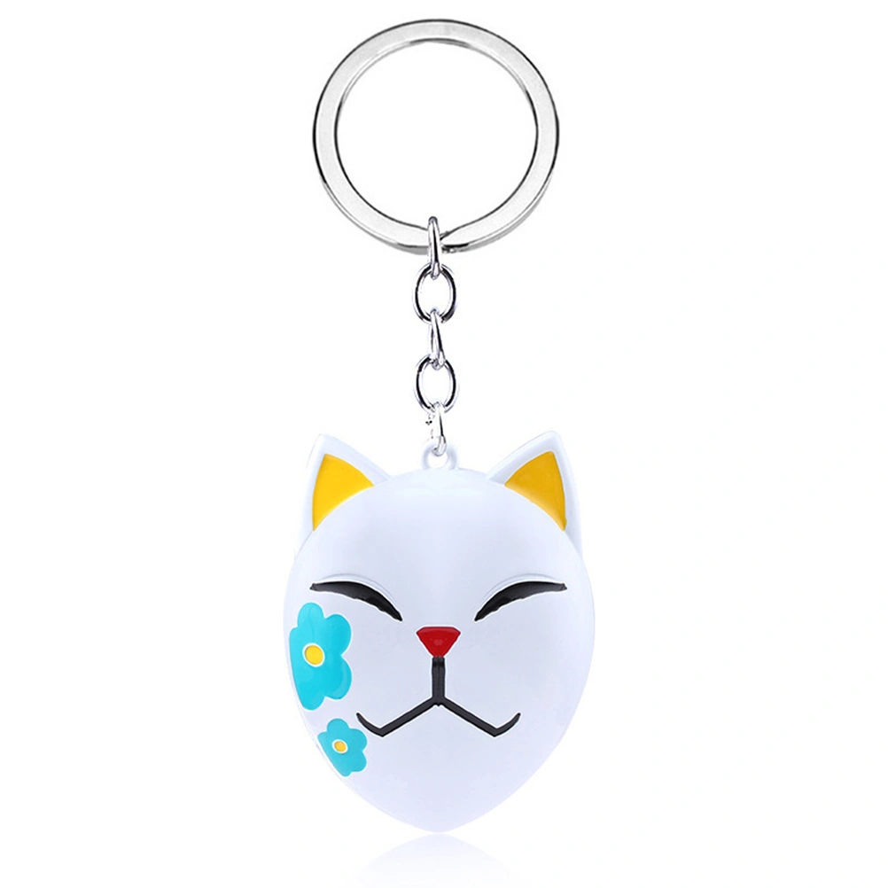 3 pcs Zinc Alloy Anime Mask Keychain Cartoon Cat Small Charm Mobile Phone Pendant Keychain Christmas Gift