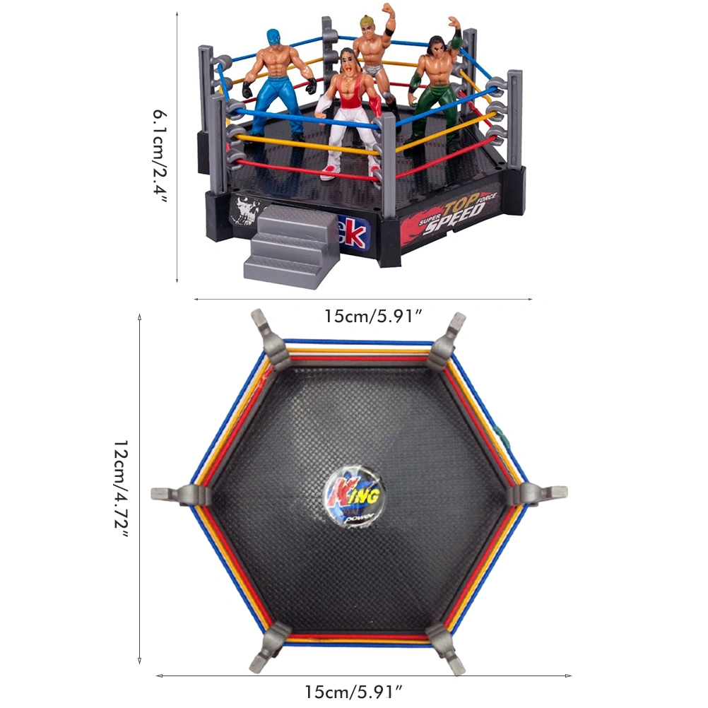 Fighting Toys Wrestling Toys Wrestler Warrior Toys Funny Wrestling Ring Set Kids Toys