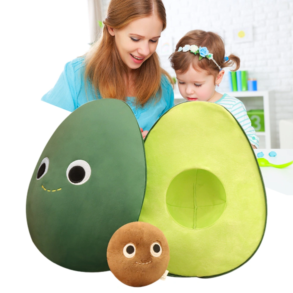 35CM Avocado Stuffed Toy Avocado Plush Pillow Soft Lovely Fruit Plush Stuffed Cotton Pillow