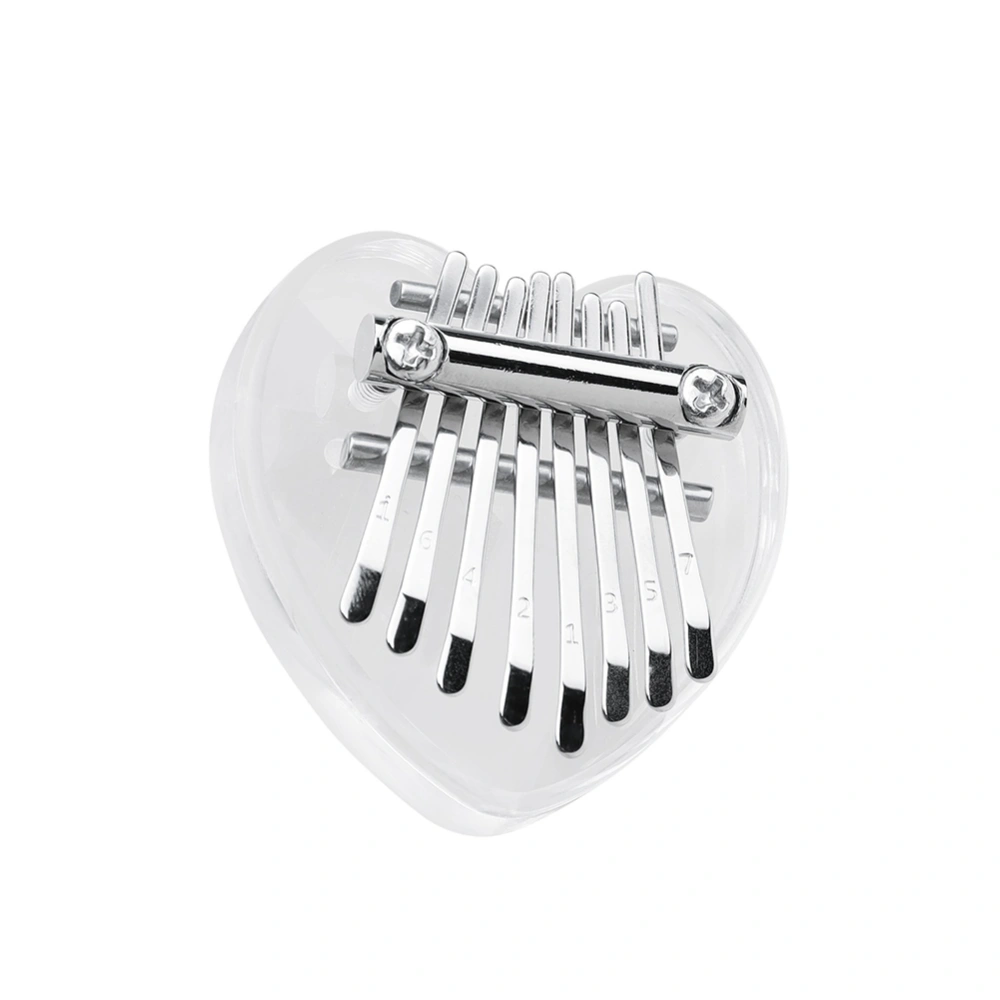 Crystal 8 Keys Kalimba Mini Transparent Kalimba Finger Thumb Piano Toy Gifts