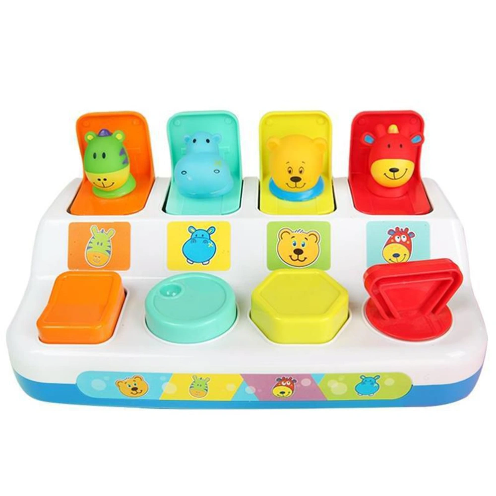 Random Interactive Up Animals Toy Switchbox Button Box Baby Intelligence Push Doll Toy