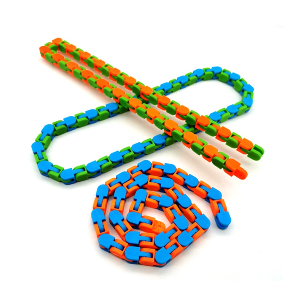 Random Color Funny Fidget Chain Anti Stress Toy For Kids Adult Bike Chain Fidget Bracelet Puzzle Educational Toys