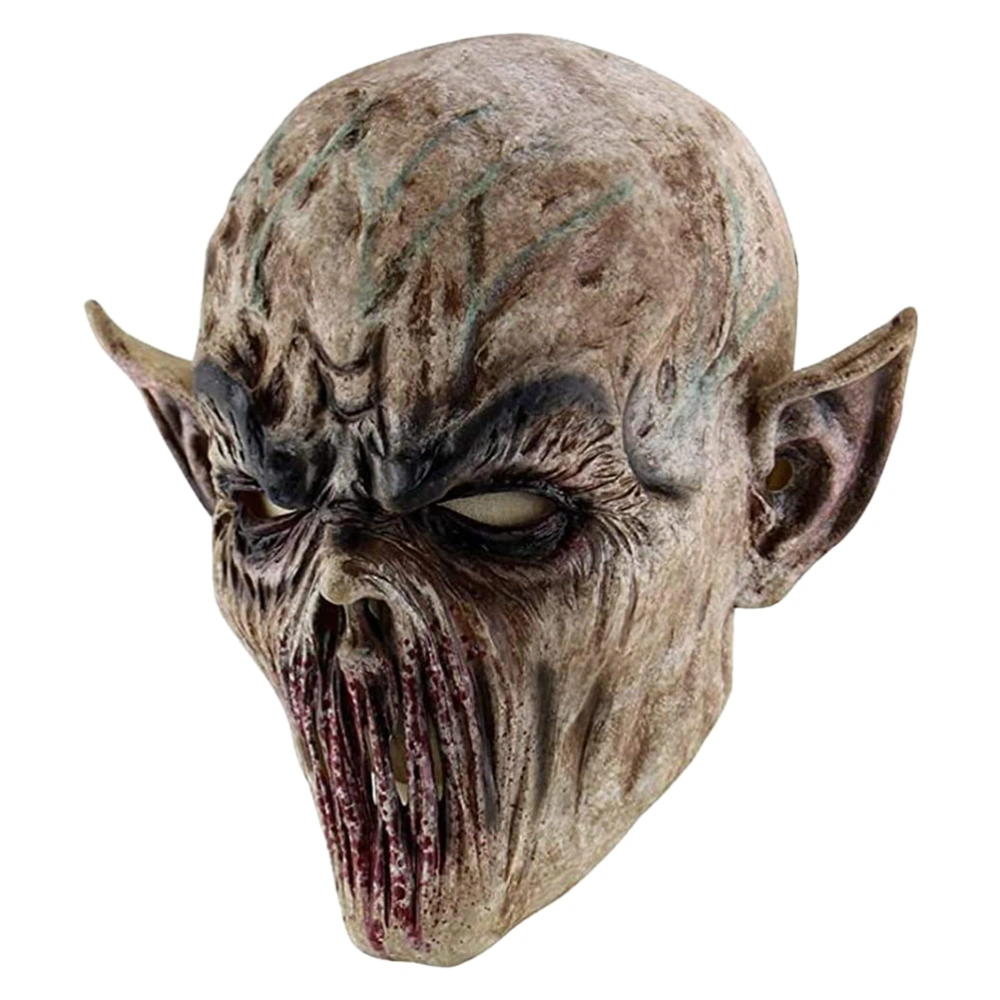 Halloween Alien Latex Mask Headgear Breathable Full Face Head Mask Halloween Masquerade Scary Mask Cosplay Costume Props