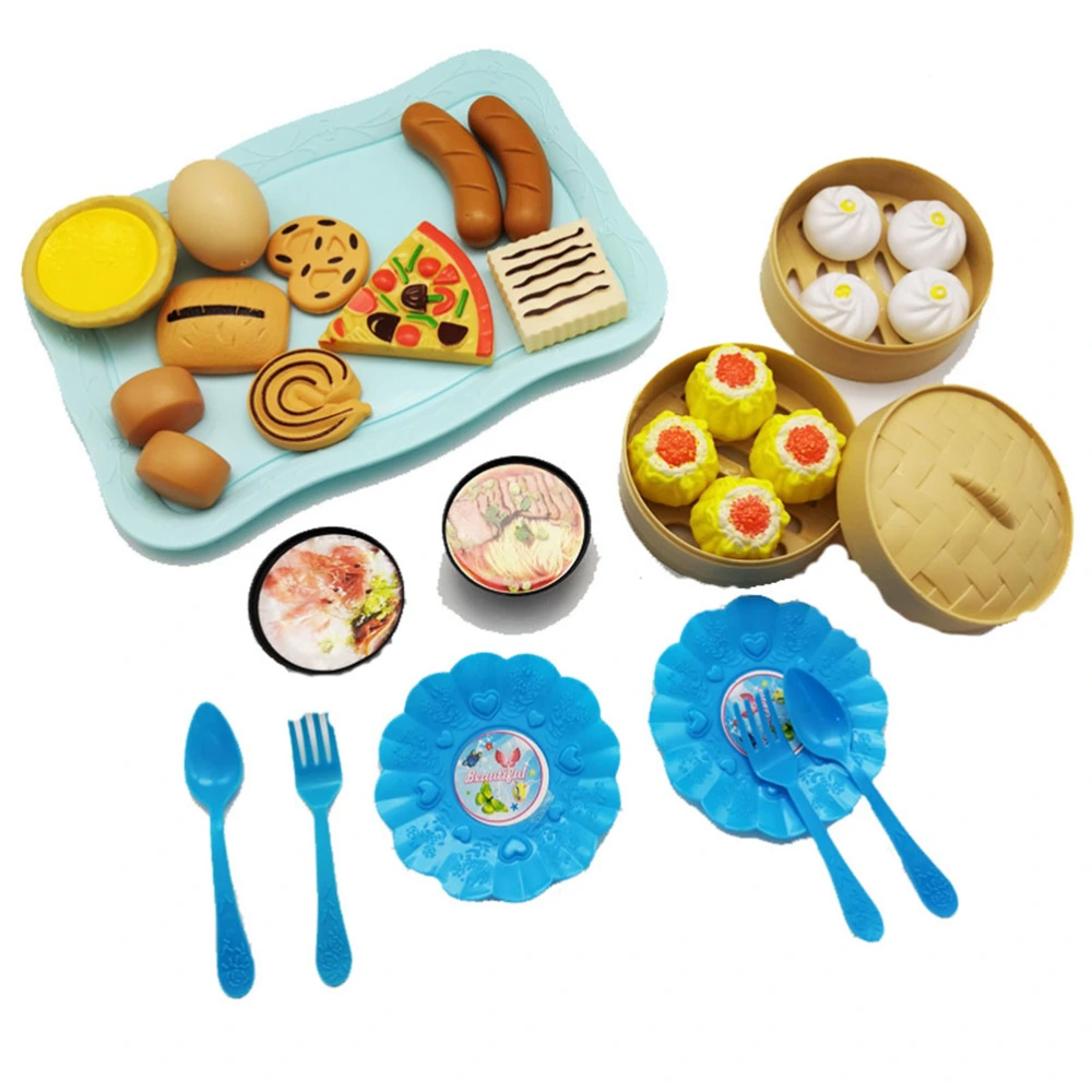 31 pcs/set Chinese Breakfast Pretend Play Toy Set Kids Educational Kitchen Toys