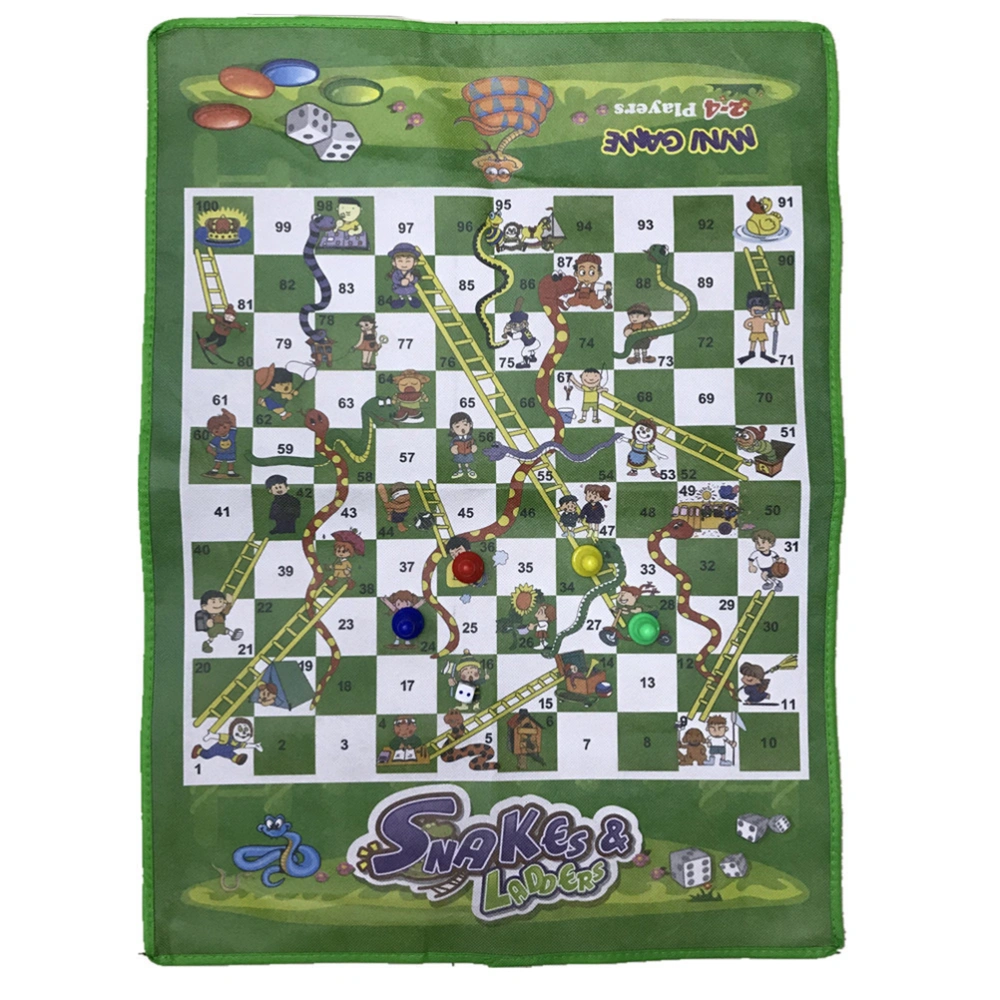 Foldable Interesting Board Game Set Portable Flying Chess Toy Set Kids Educational Board Game