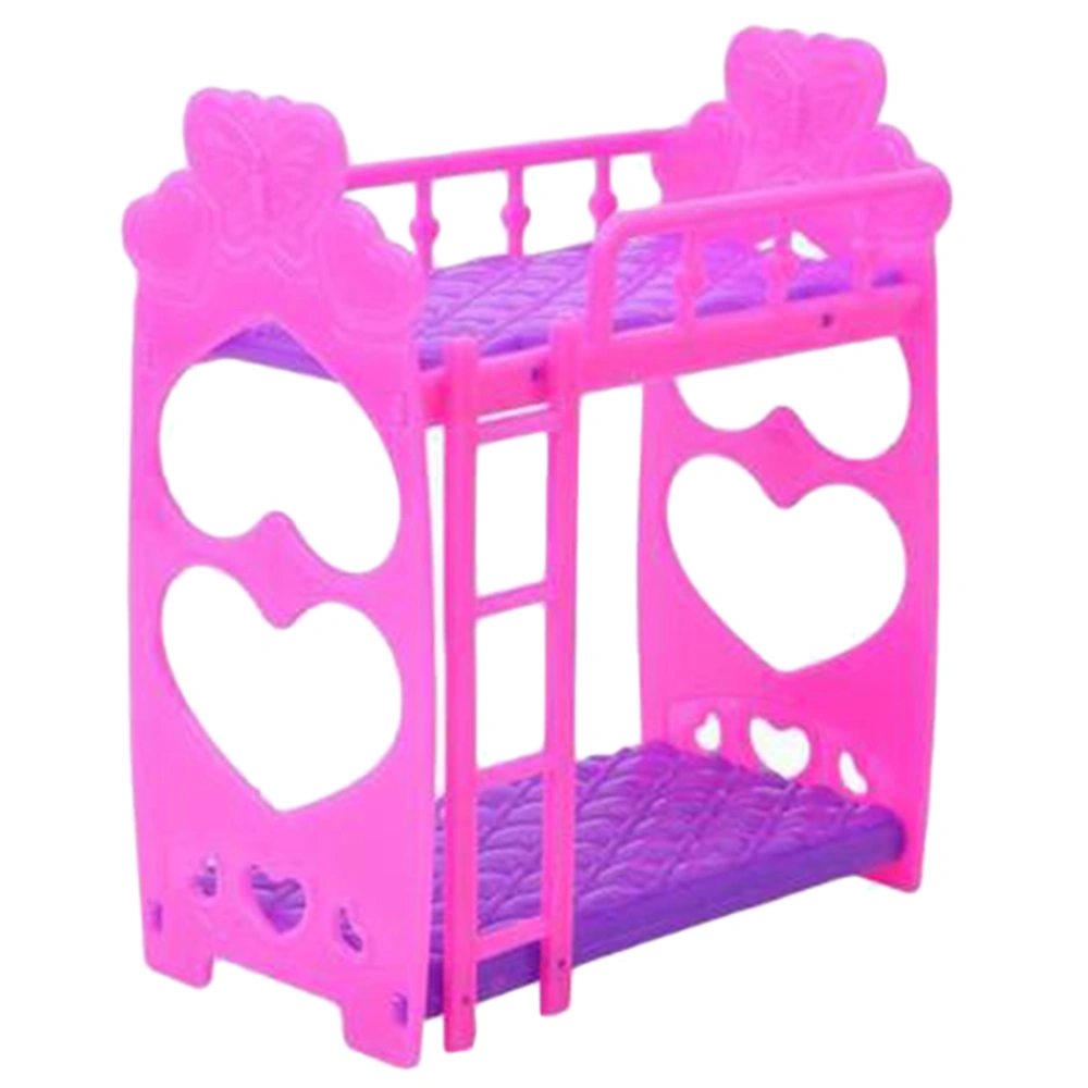 3.5 inch Doll Bunk Beds with Ladder Plastic Doll Bunk Beds Toy Gift for Kids