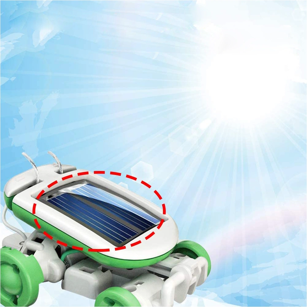 6 in 1 DIY Education Learning Power Solar Robot Kit Children Toys Gift Self Assembled Solar Science Kit