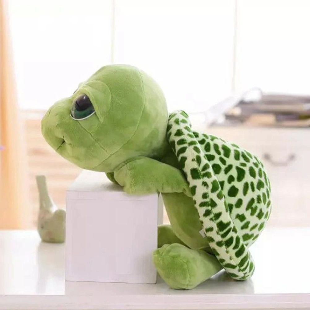 20cm Stuffed Plush Cartoon Turtle Toy Green Big Eyes Stuffed Tortoise Turtle Animal Plush Baby Toy Gift