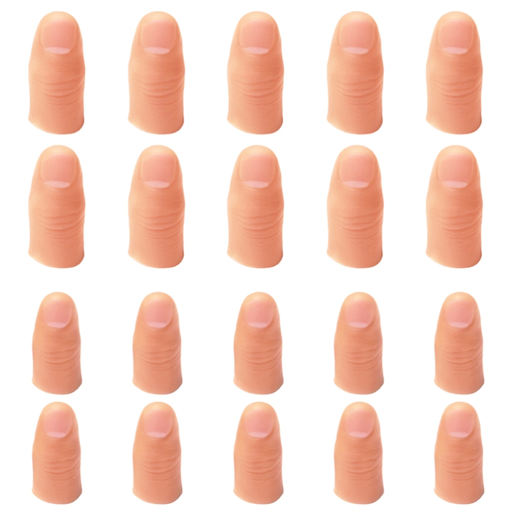 20PCS 2 Sizes Fake Thumb Soft Thumb Cover Finger Toy Magical Trick Props