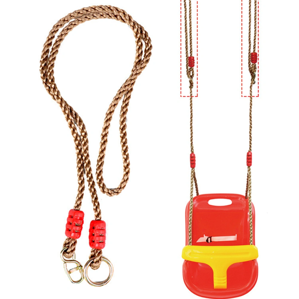 1 Pair Adjustable Swing Rope Extension Rope Swing Accessories for Children Outdoor Garden Swings