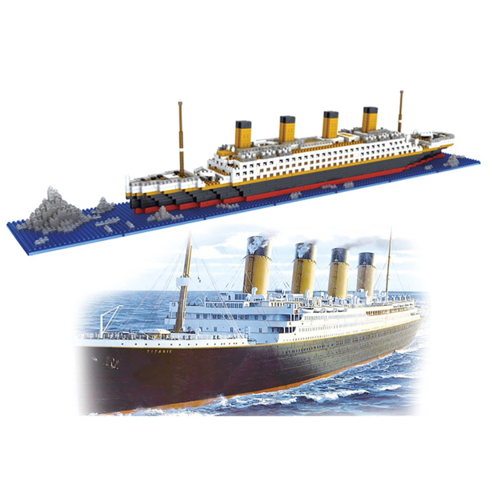 1860 pcs Mini Blocks Titanic Model Building Set Mini Bricks Toy Gift for Adults and Kids