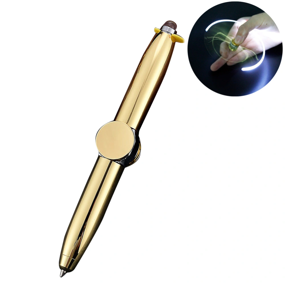 Multi Function Metal Finger Spinning Toy Scope Pen Light Ball Pen Shape Relieve Stress Toy Gift