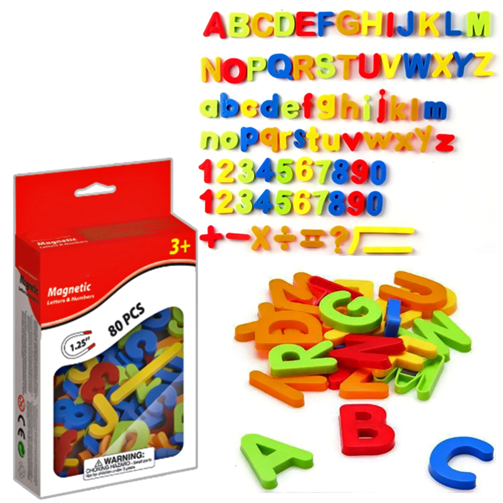 Magnetic Alphabet Magnets Letters Numbers Symbols Toy Set ABC 123 Fridge Plastic Toy Early Educational Toys