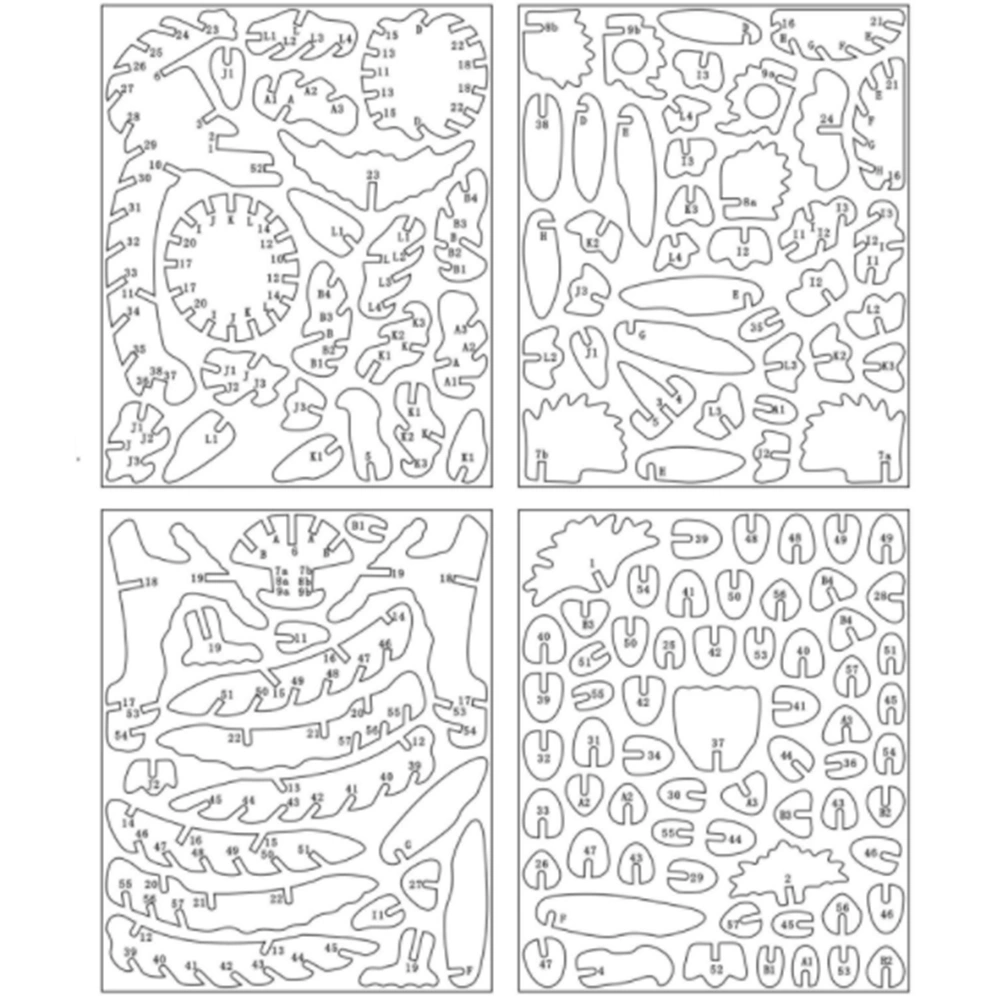 3D Wooden Owl Puzzle Jigsaw Woodcraft Kit DIY Construction Puzzle Toys for Children
