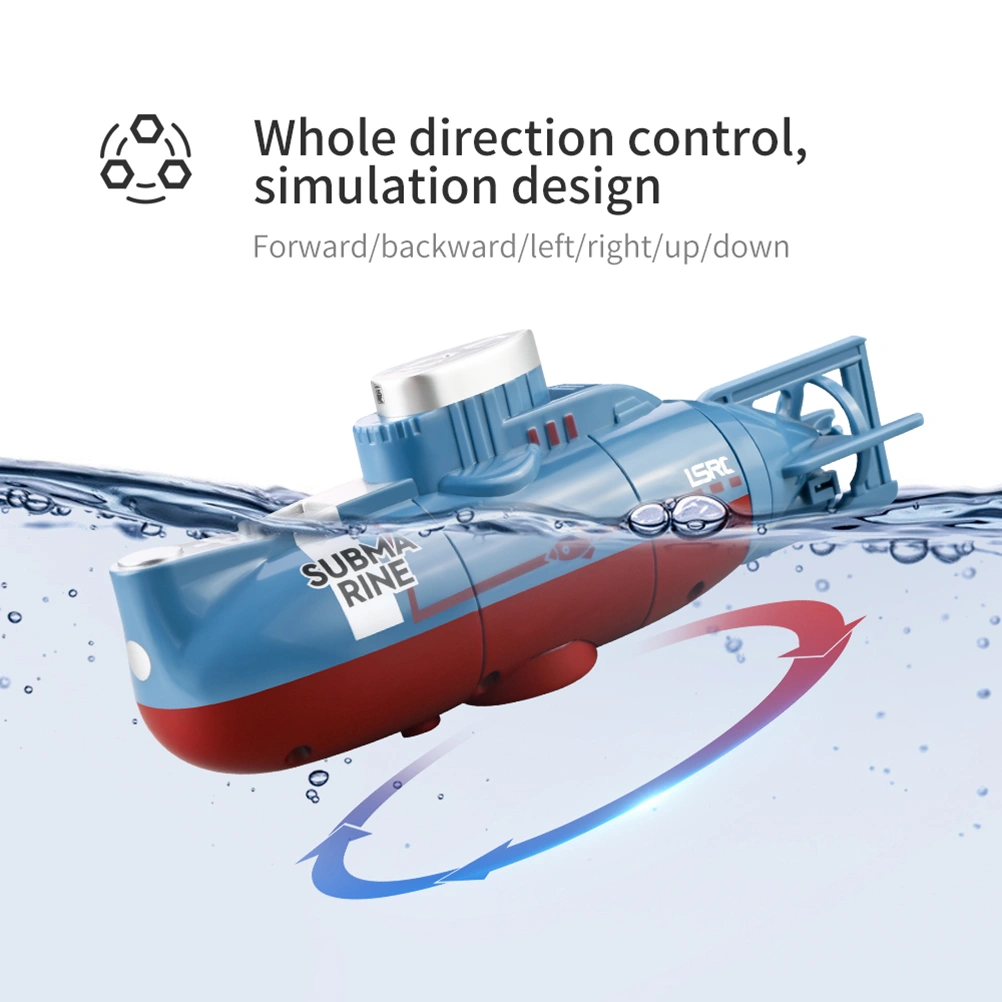 RC Mini Submarine 6 Channels Remote Control Under Water Ship RC Submarine Model Kids Educational Toy Gift for Children