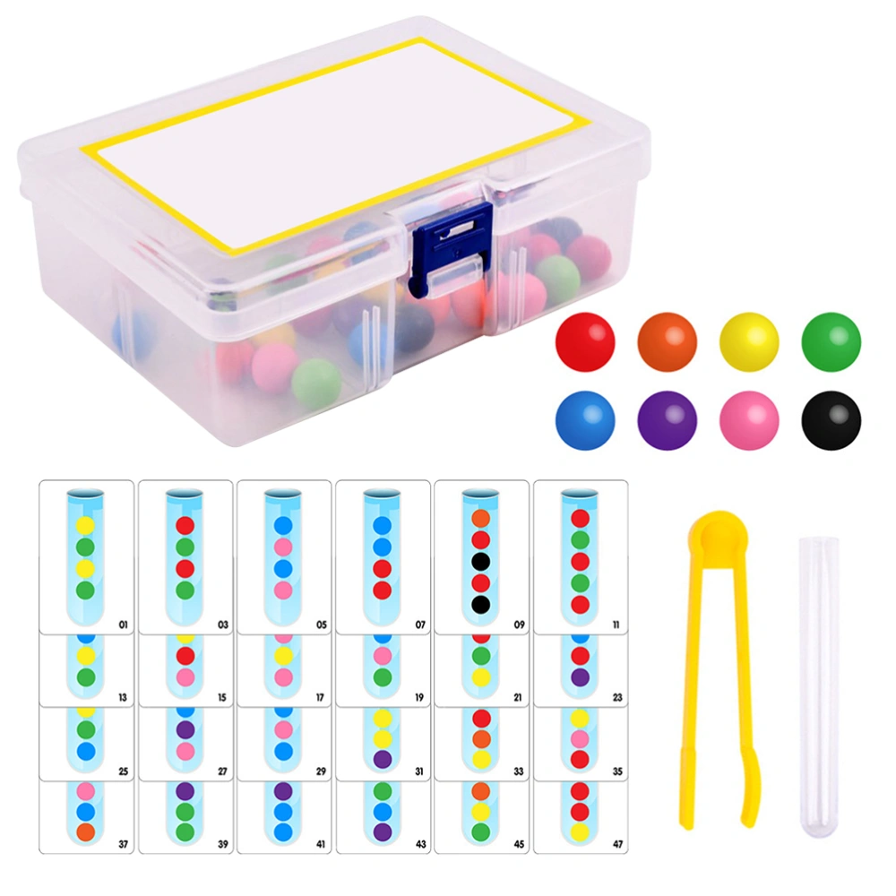 Clip Beads Clip Ball Test Tube Toy Baby Logic Concentration Children Fine Motor Training Teaching Aid Early Education Toy