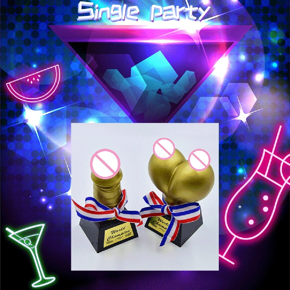 Funny Game Champion Trophy Bachelorette Party Supplies Hen Night Bridal Shower Party Gift