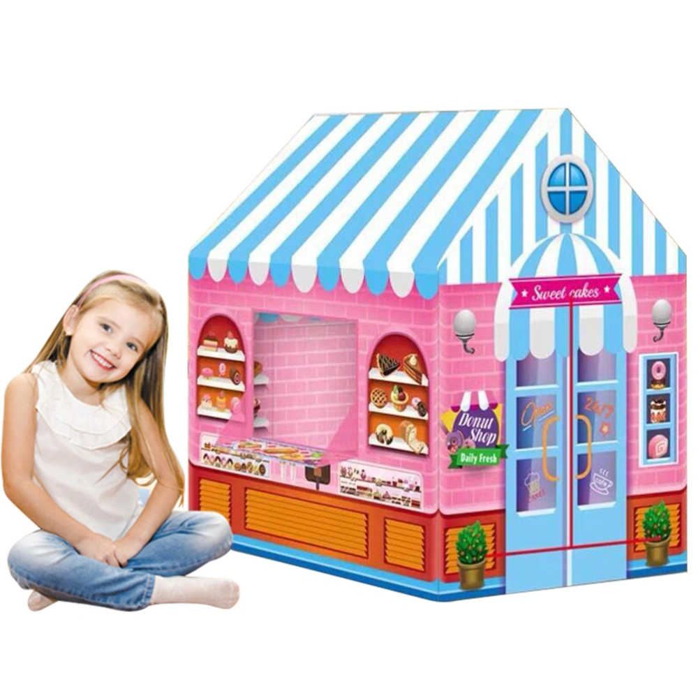 Folding Dessert House Kids Play Tents Indoor and Outdoor Games Children Playhouse with Ocean Balls