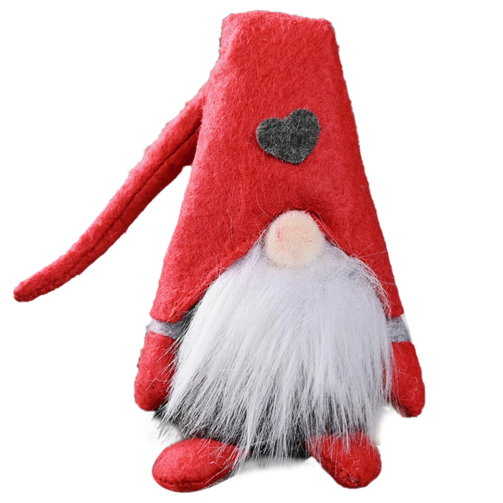 Christmas Long Hat Faceless Plush Doll Ornament Holiday Home Party Decor