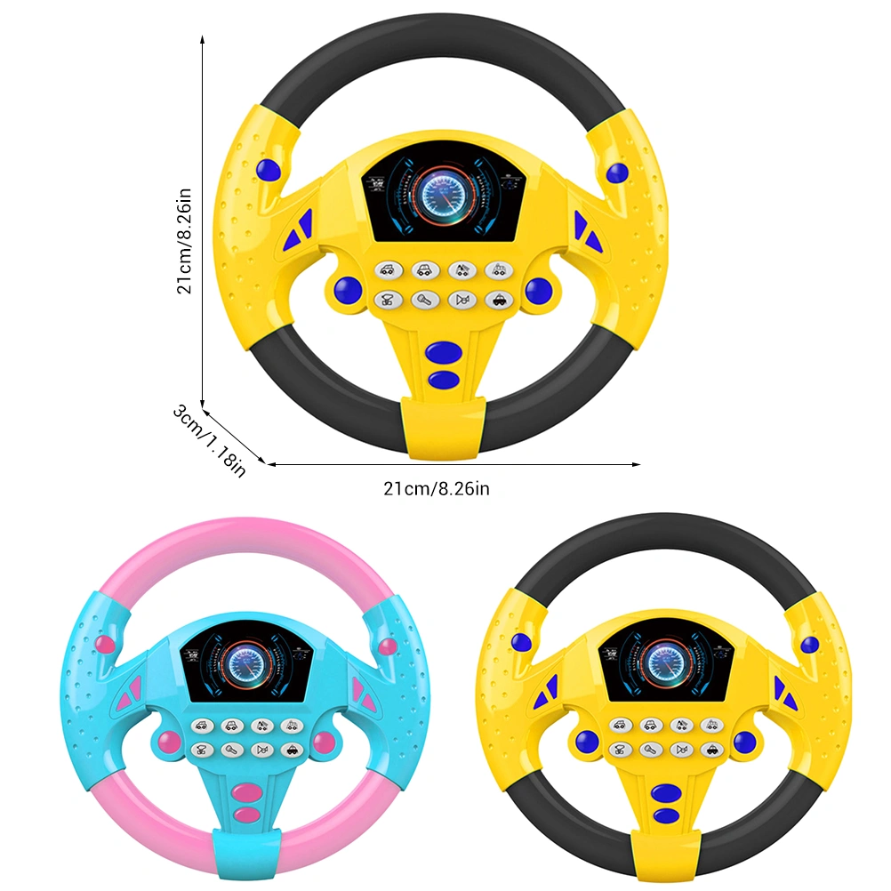 Electric Simulation Steering Wheel with Lights Sounds Baby Early Developing Educational Toys Children Birthday New Year Gift