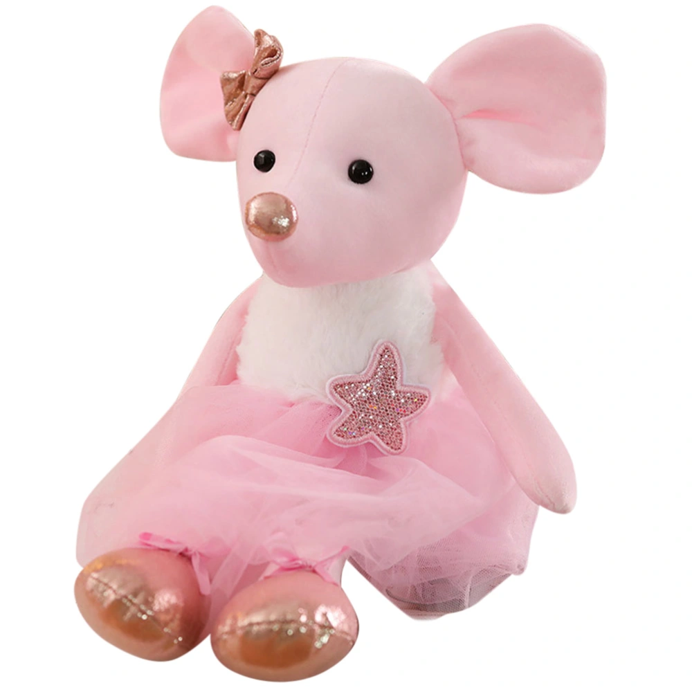 45cm Cute Ballet Mouse Plush Toys Lovely Dressing Clothes Animal Mouse Dolls Birthday Gifts