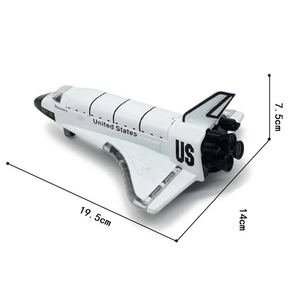 Alloy Space Shuttle Model Aircraft Toy With Light and Music For Kids
