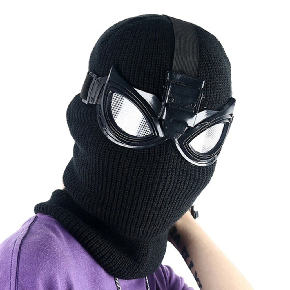 Spider Mask Full Face Hood Mask Eyeglasses Suit Fancy Cosplay Props