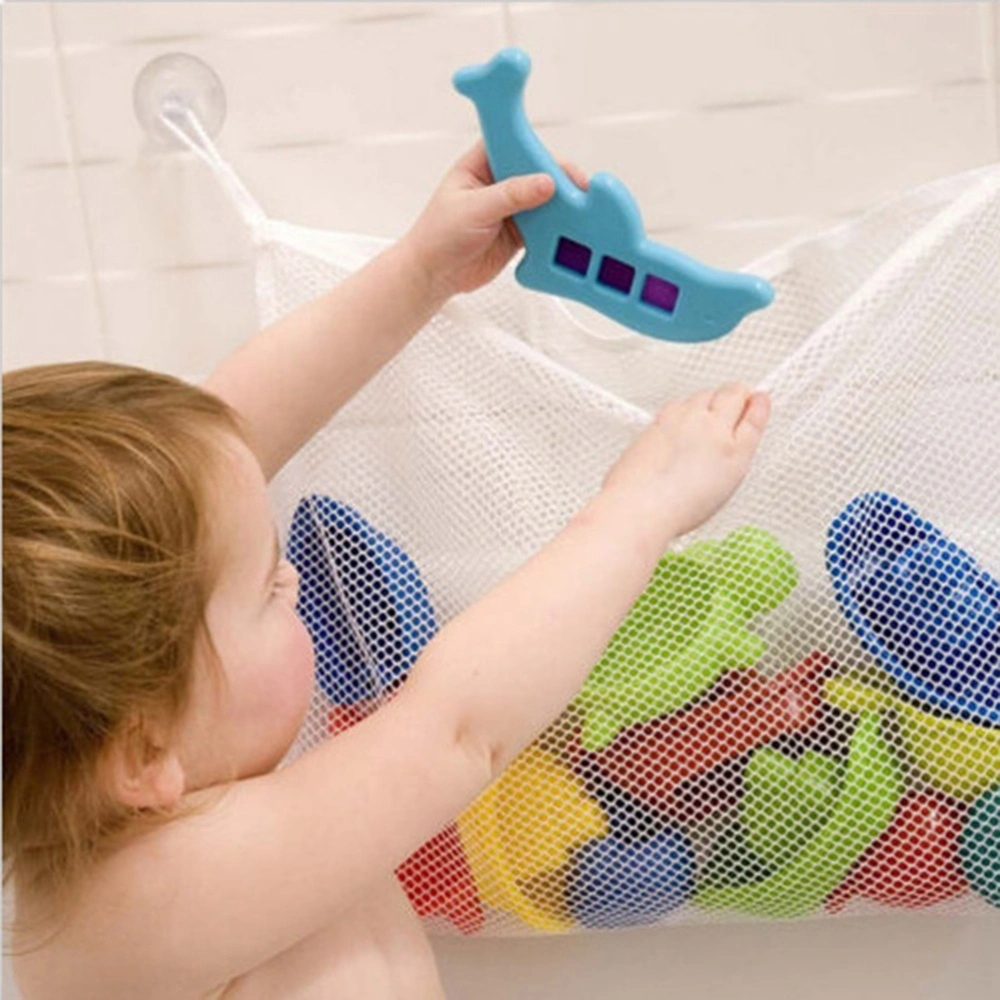 Children Bath Toy Organizer Hanging Mesh Storage Bag Shower Accessories