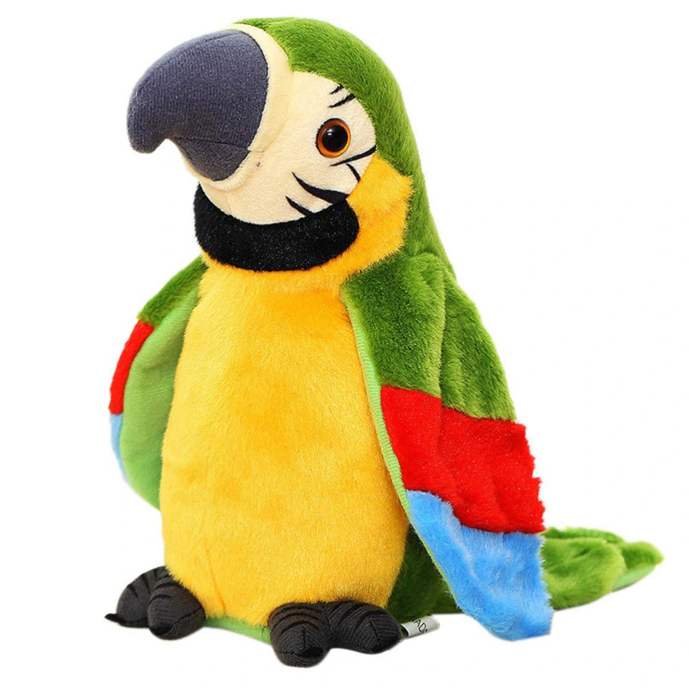 Electric Talking Parrot Plush Toy Bird Repeat What You Say Children Kids Baby Gifts