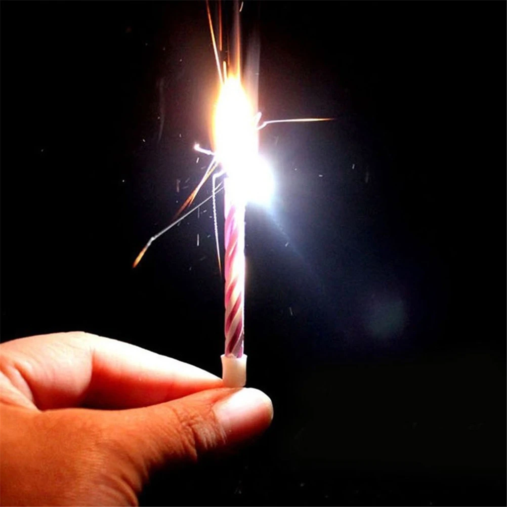 10pcs 20pcs Funny Trick Relighting Candle Birthday Cake Decors Party Joke Xmas Gift