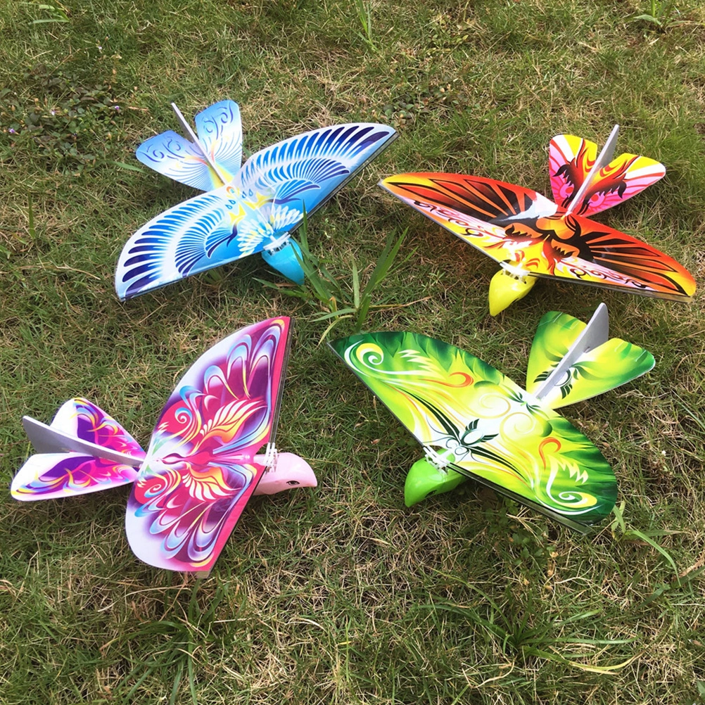 Electronic Drone Flying Birds Remote Control Electronic Bird Lightweight Durable Simulation Luminous Bird Toy for Kids
