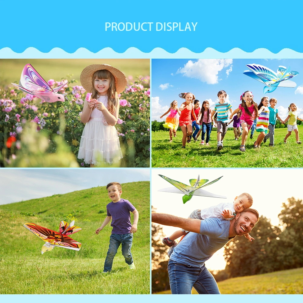 Electronic Drone Flying Birds Remote Control Electronic Bird Lightweight Durable Simulation Luminous Bird Toy for Kids