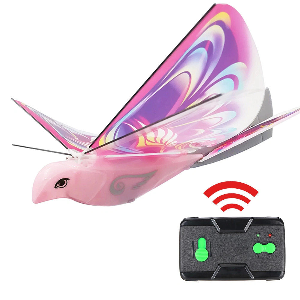 Electronic Drone Flying Birds Remote Control Electronic Bird Lightweight Durable Simulation Luminous Bird Toy for Kids