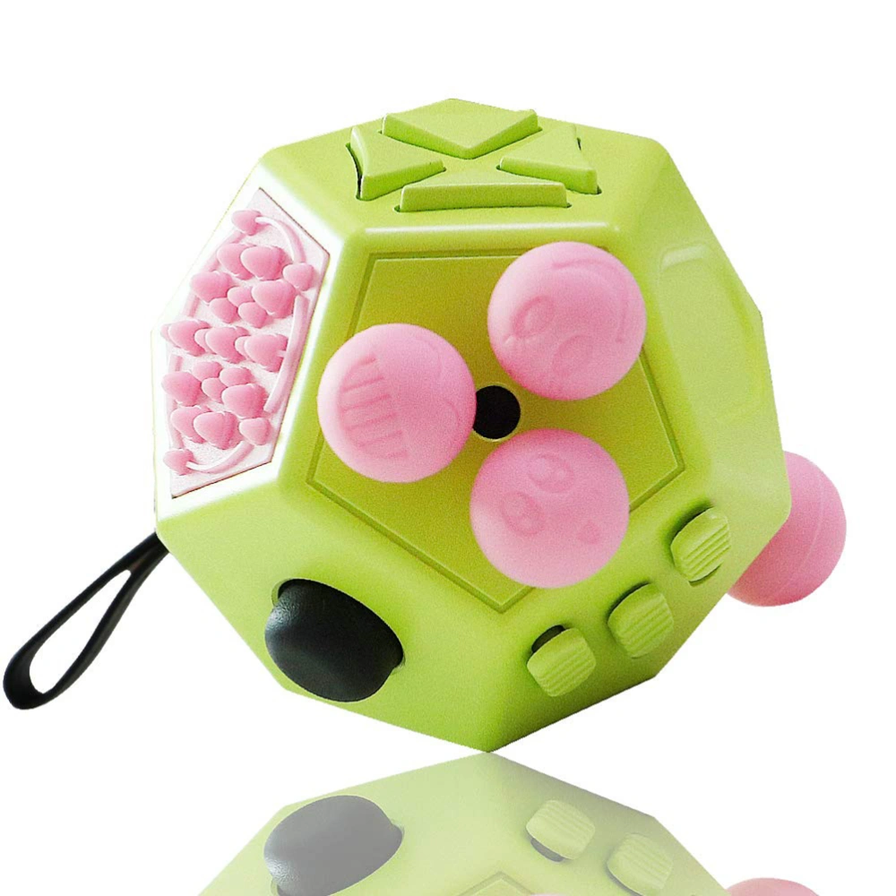 12 Sided Toy Stress and Anxiety Relief Depression Anti Cube for Children and Adults